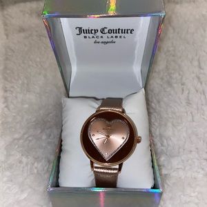 Juicy Couture Black Label Heart Rose Gold Watch